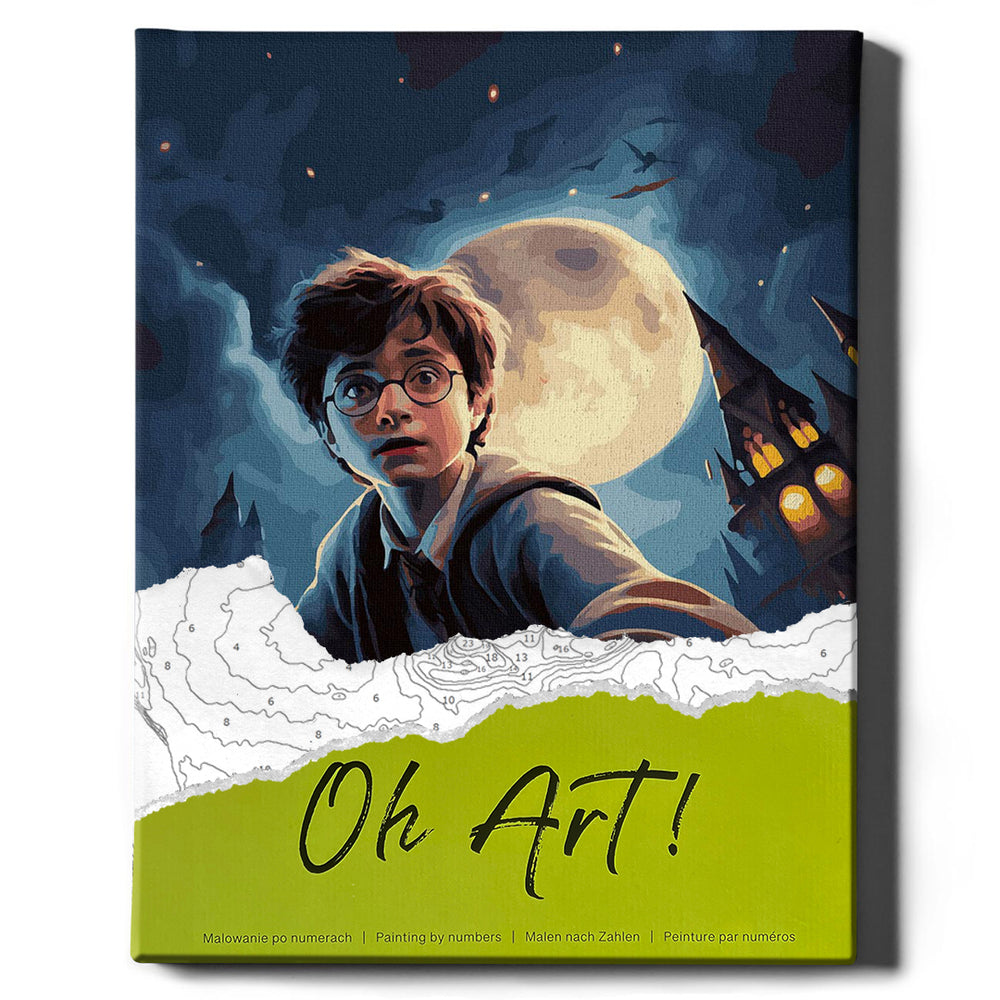 Painting by numbers - Harry Potter and the moon