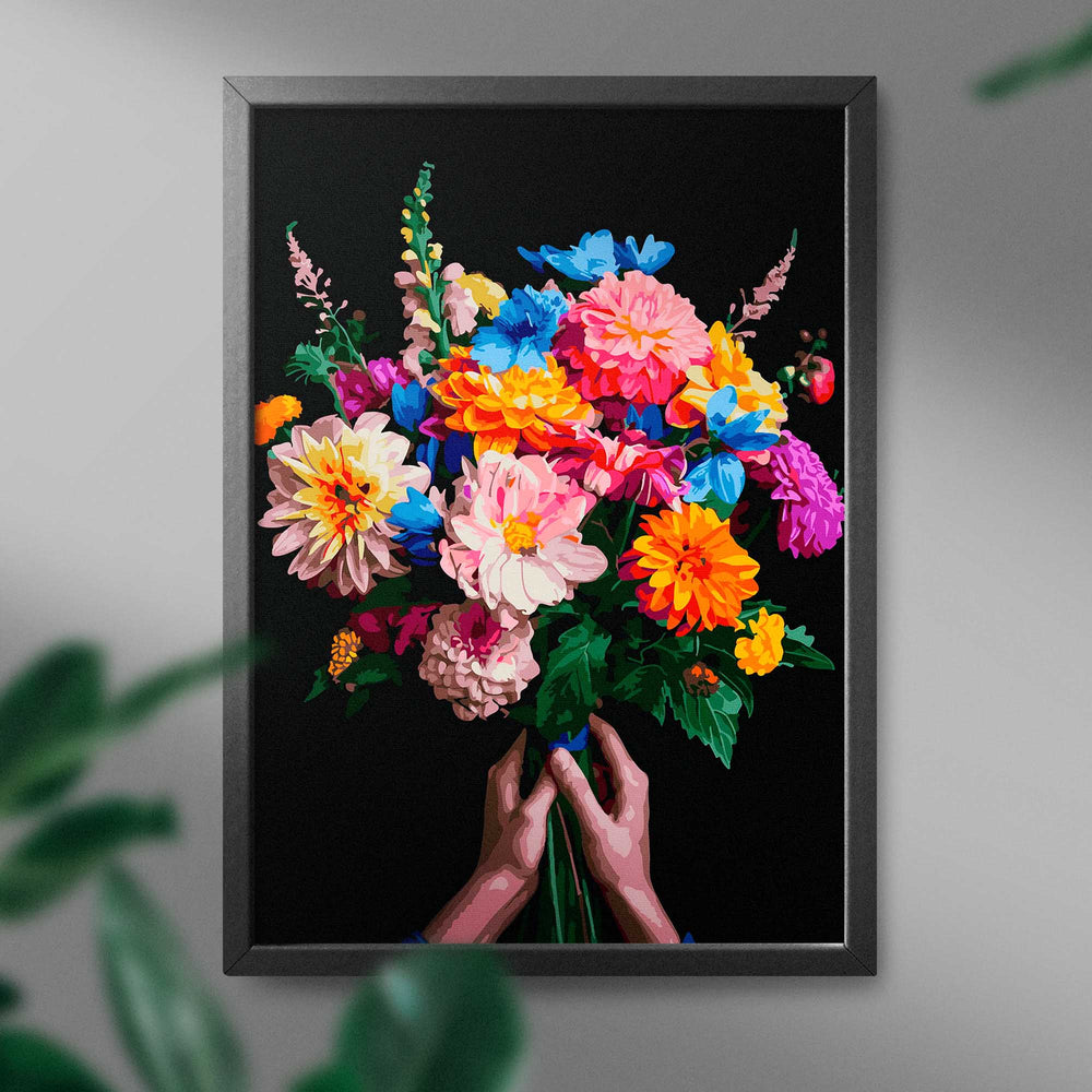 
                      
                        Painting by numbers - Colorful bouquet of flowers
                      
                    