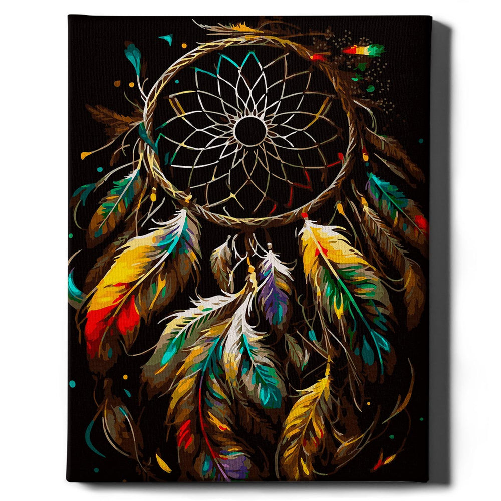 Painting by numbers - Colorful dreamcatcher