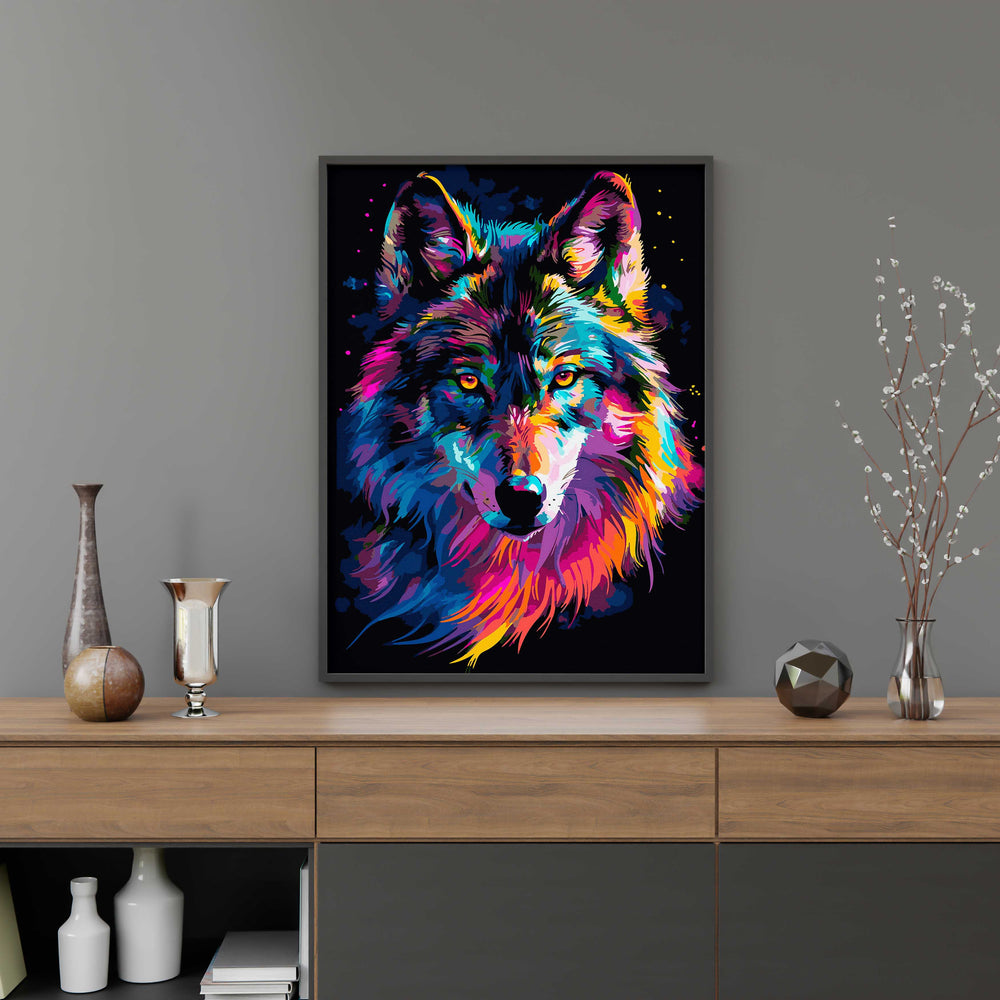 
                      
                        Painting by numbers - Colorful wolf
                      
                    