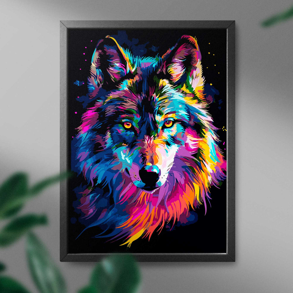 
                      
                        Painting by numbers - Colorful wolf
                      
                    