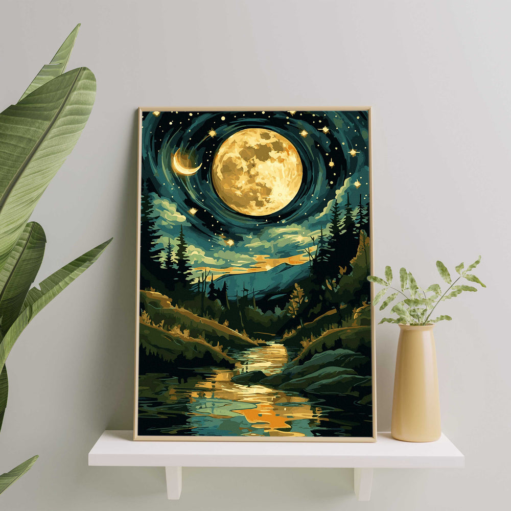 
                      
                        Painting by numbers - Moon and stars
                      
                    