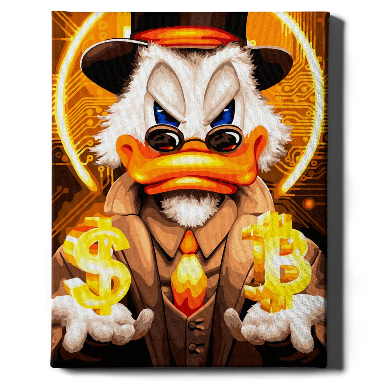 Painting by numbers - Bitcoin Mr Duck