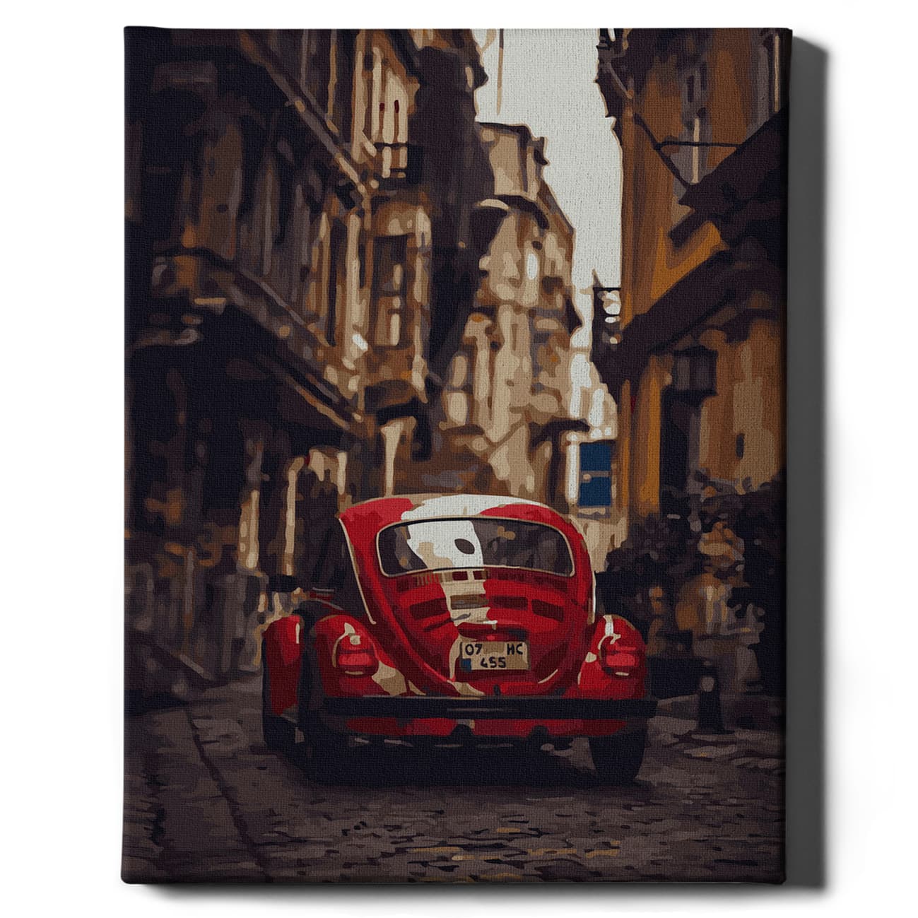 Painting by numbers - Red car