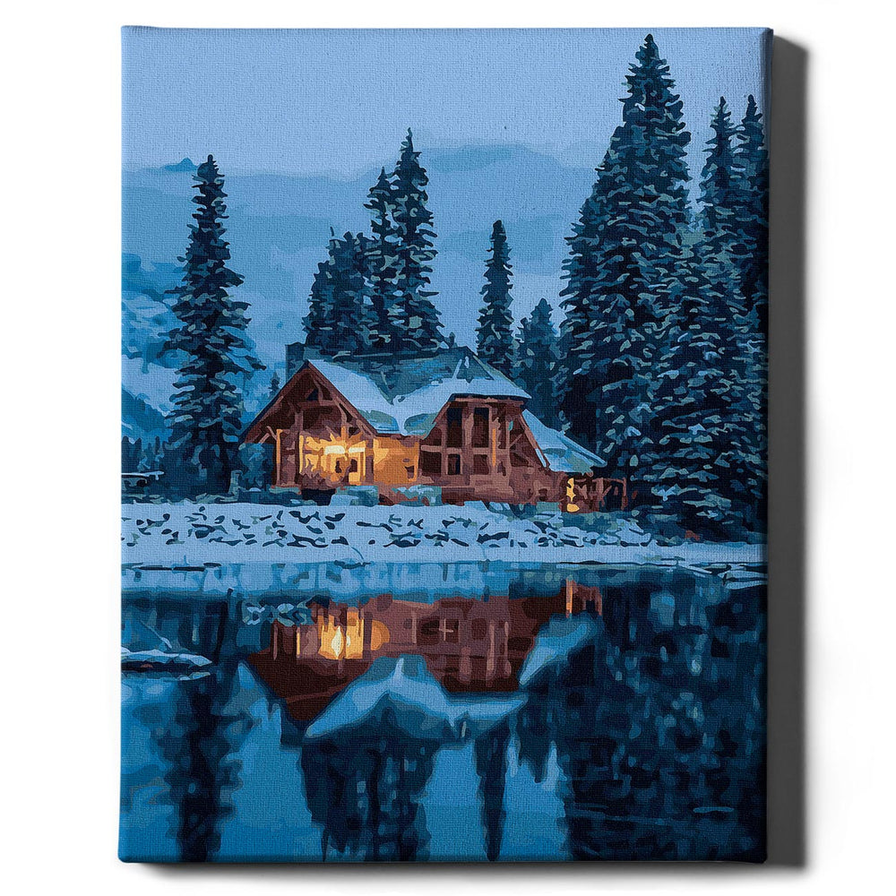 Painting by numbers - Winter house