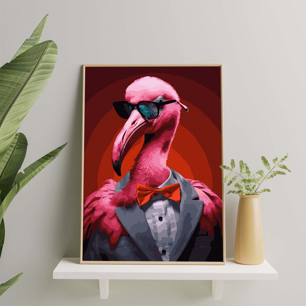 
                      
                        Painting by numbers - Flamingo lawyer
                      
                    