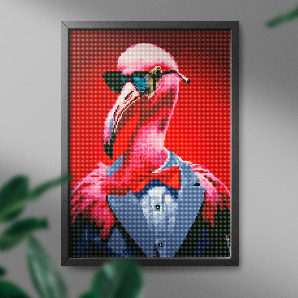 
                      
                        5D Diamond Painting Set 40x50 with frame - Flamingo Lawyer
                      
                    