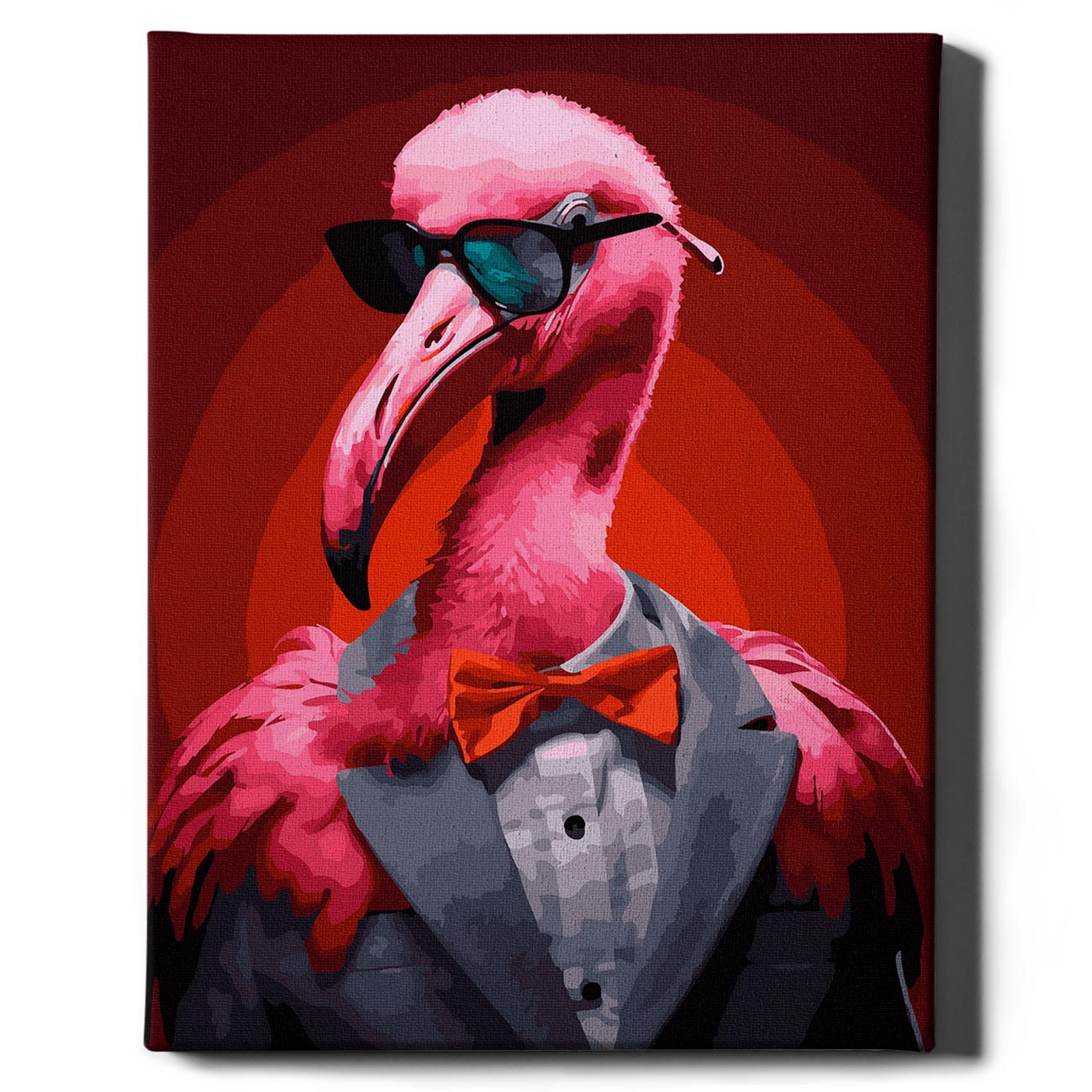 Painting by numbers - Flamingo lawyer