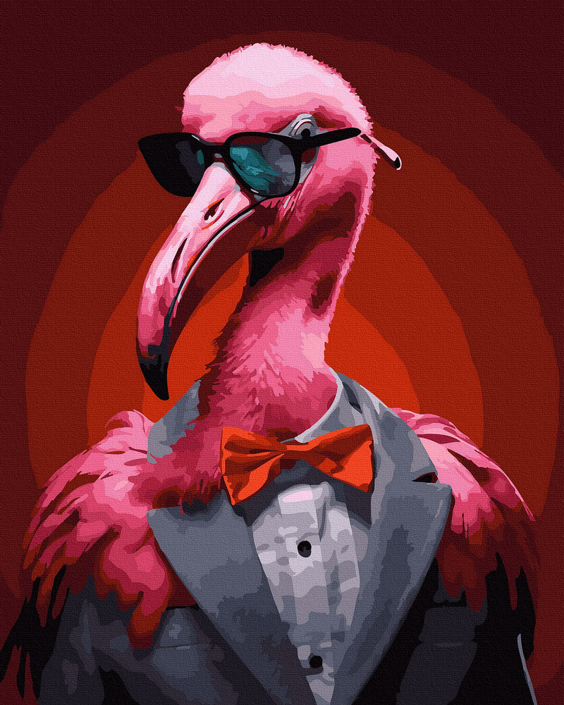 
                      
                        Painting by numbers - Flamingo lawyer
                      
                    