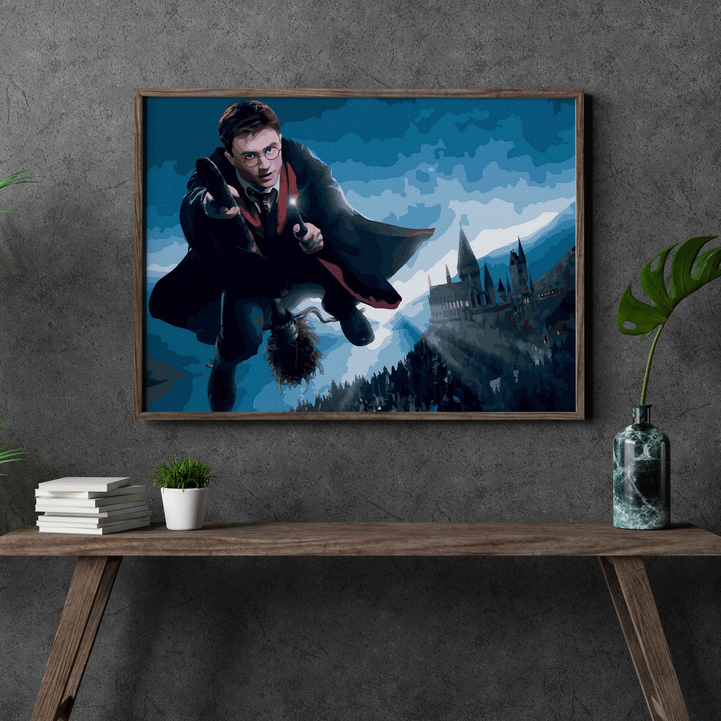 Painting for numbers - Harry Potter on a broom