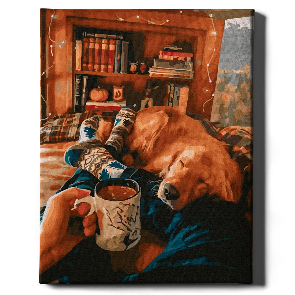 
                      
                        Painting by numbers - Coffee and dog
                      
                    