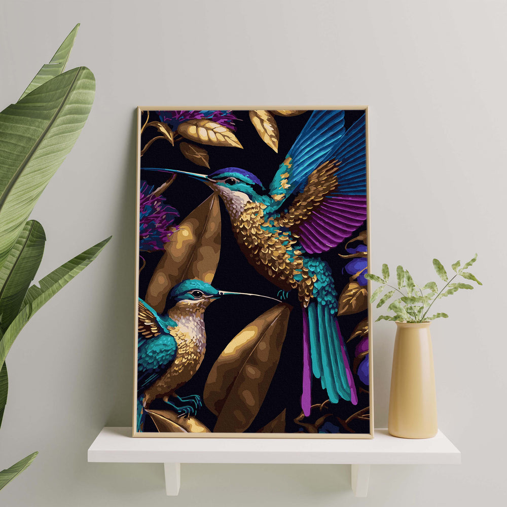 
                      
                        Painting by numbers - Hummingbird in gold
                      
                    