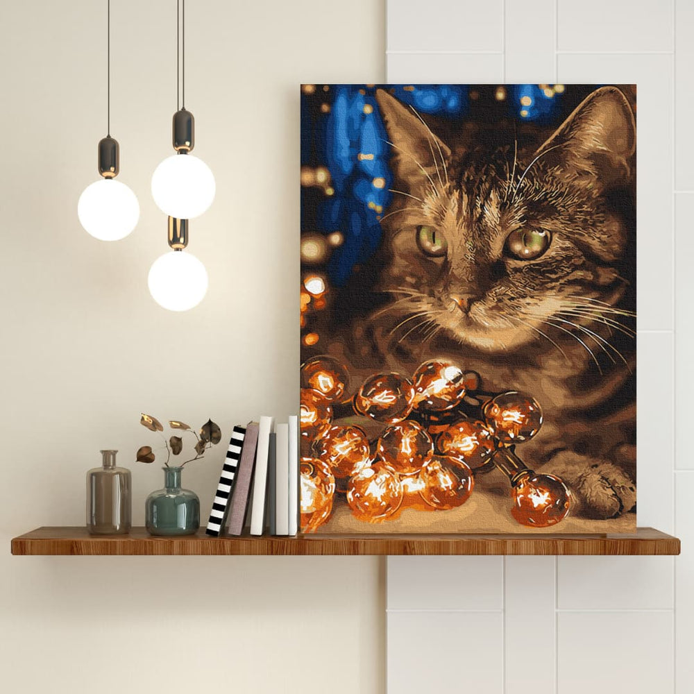 
                      
                        Painting by numbers - Cat with lights
                      
                    