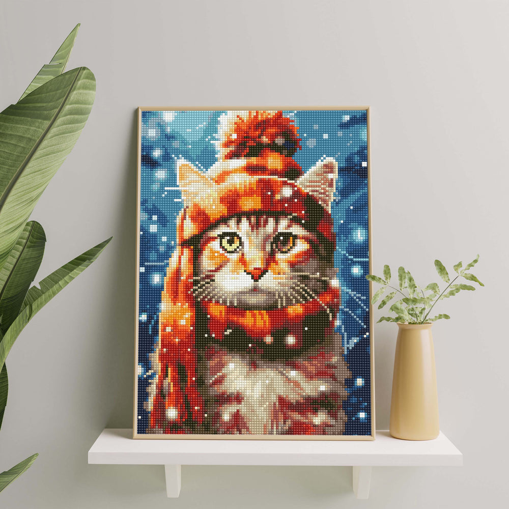 
                      
                        5D Diamond Painting Set 30x40 with frame - Kitten with cap
                      
                    