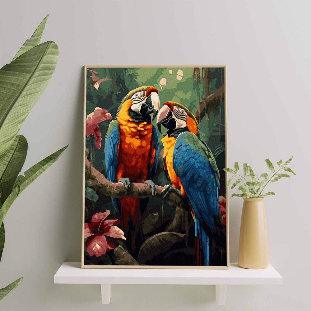 
                      
                        Painting by numbers - Parrots in the tropics
                      
                    