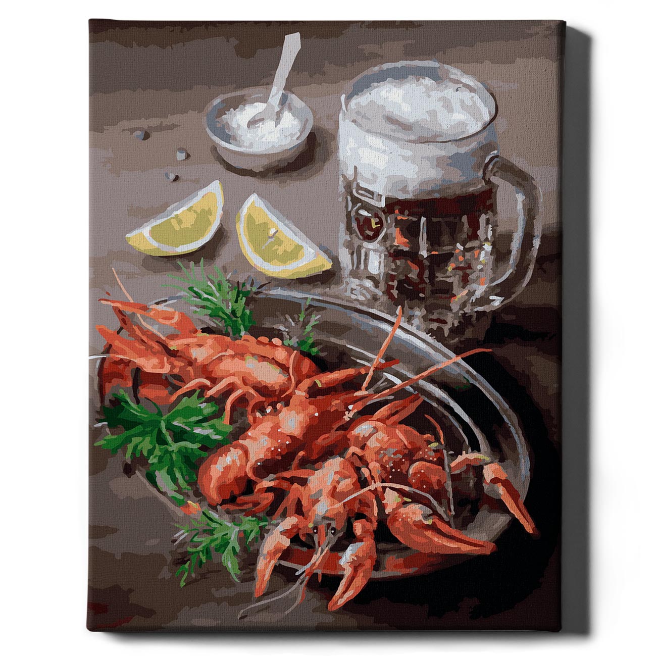 Painting by numbers - Beer and lobster