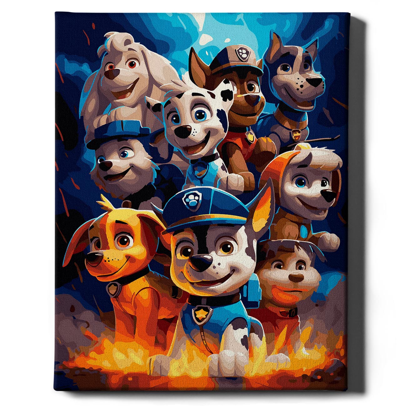 Painting by numbers - Paw Patrol