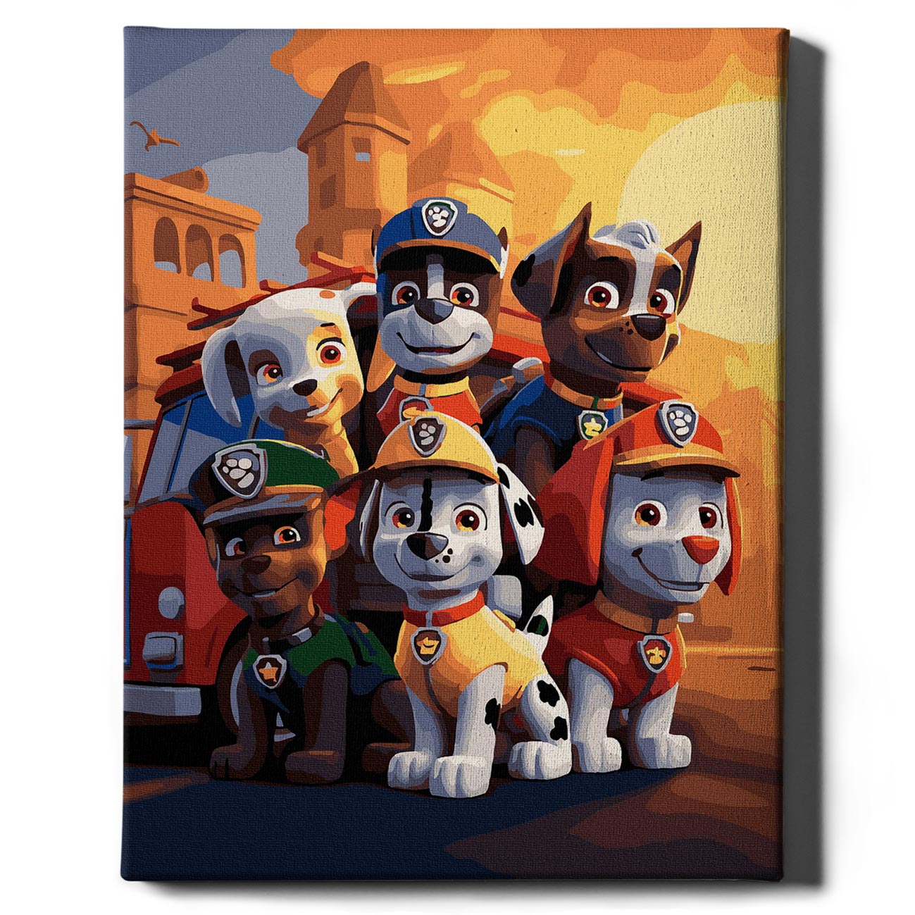 Painting by numbers - Paw Patrol Fire Brigade