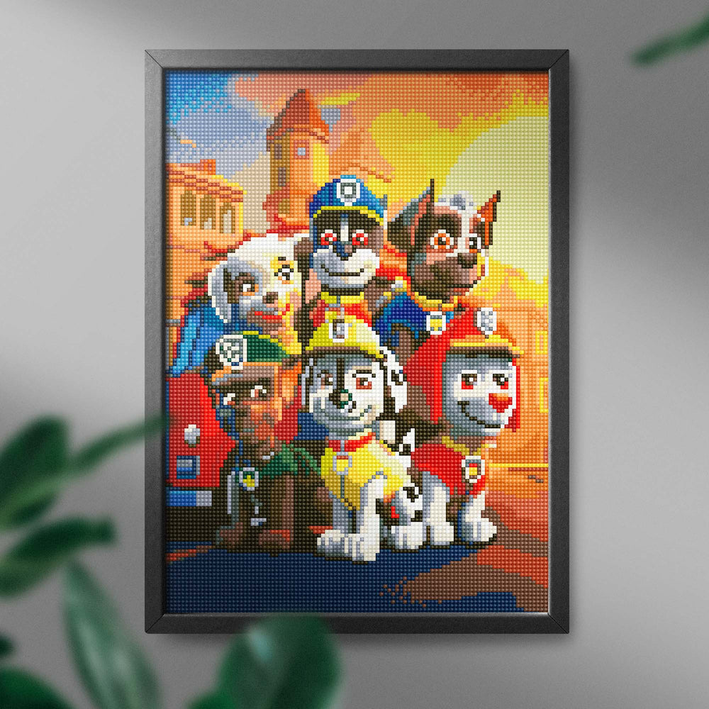 
                      
                        5D Diamond Painting Set 30x40 with frame - Paw Patrol
                      
                    