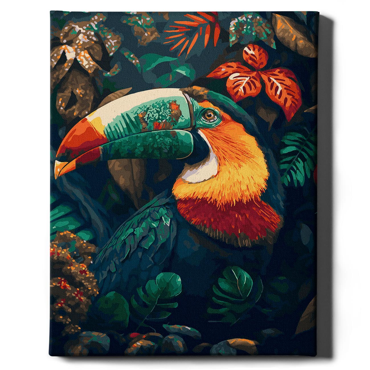 Painting by numbers - Toucan bird