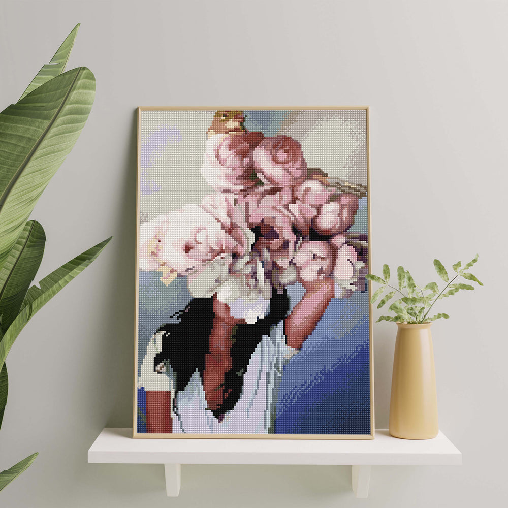 
                      
                        5D Diamond Painting Set 40x50 with frame - Pink Peonies
                      
                    