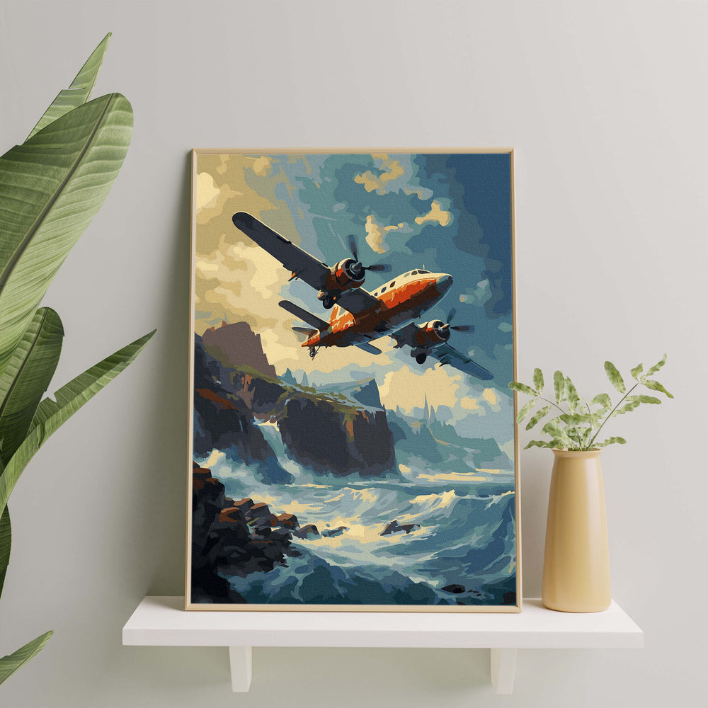 
                      
                        Painting by numbers - Airplane on the sea
                      
                    