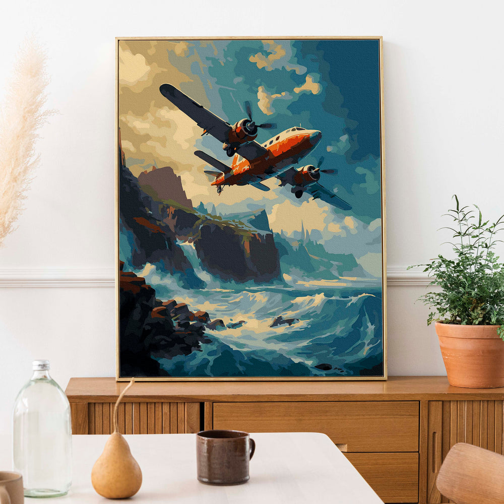 
                      
                        Painting by numbers - Airplane on the sea
                      
                    