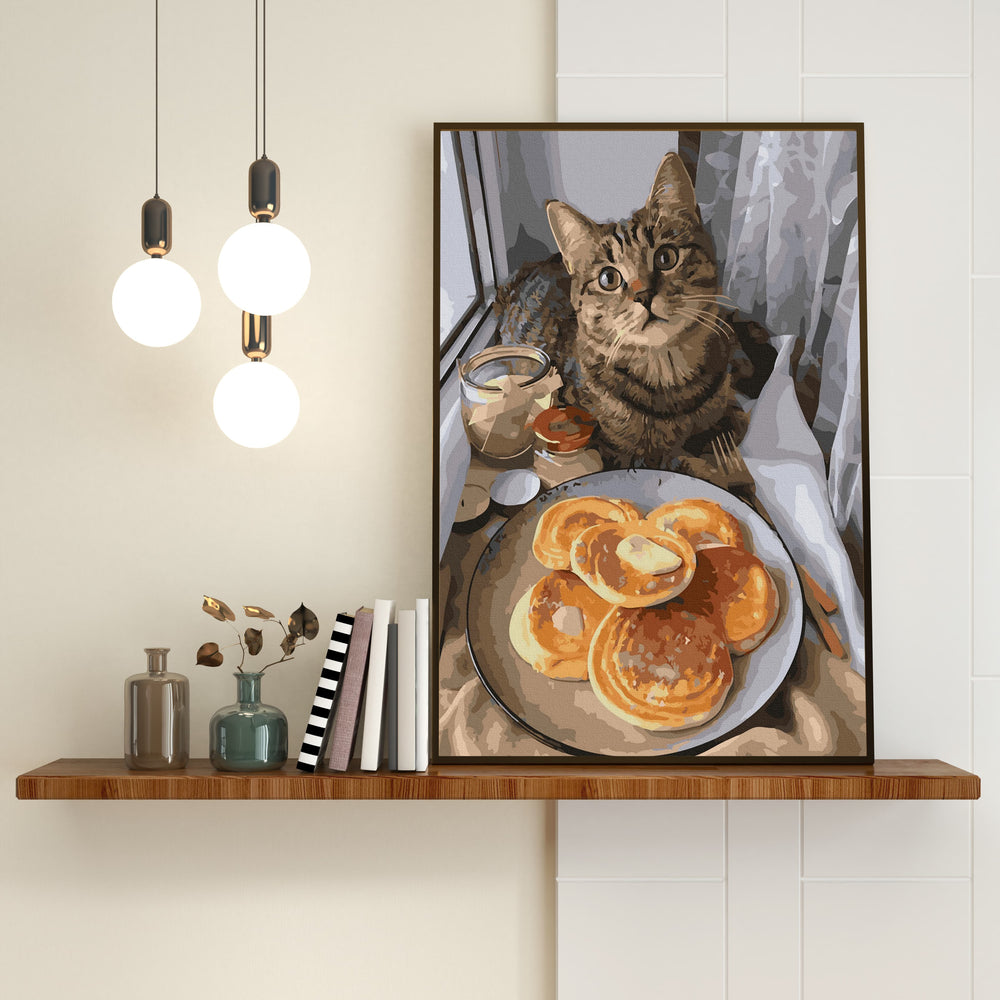 
                      
                        Painting by numbers - Breakfast for the cat
                      
                    