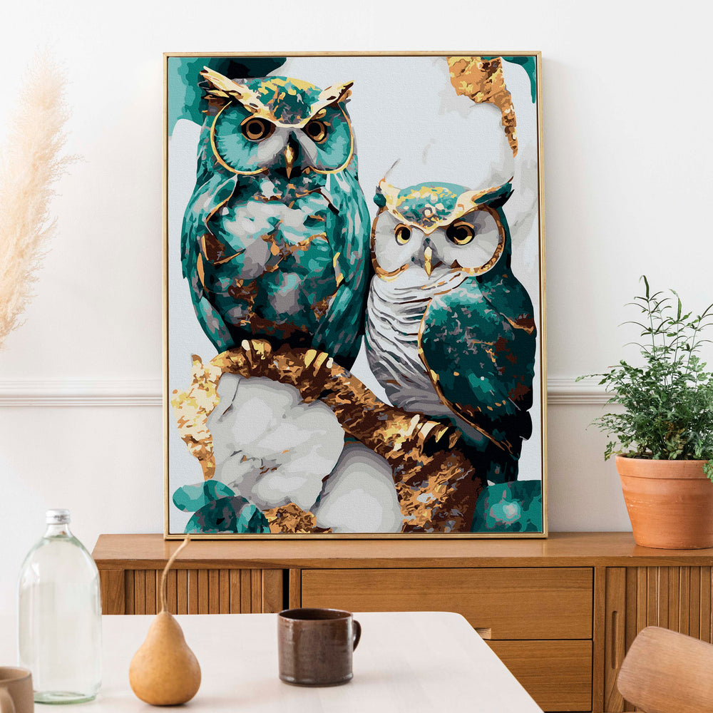 
                      
                        Painting by numbers - Owls in gold
                      
                    