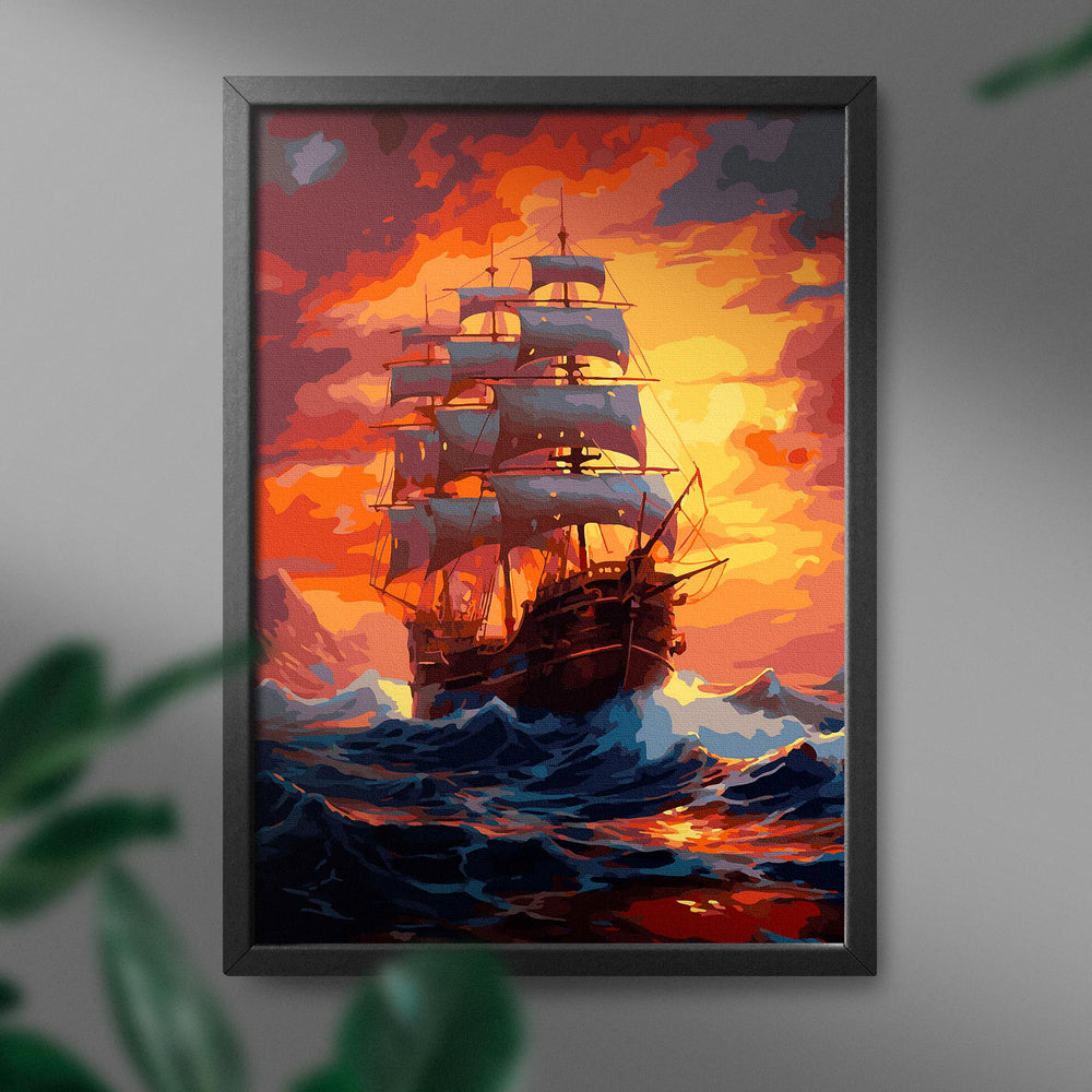 
                      
                        Painting by numbers - Ship and raging waves
                      
                    