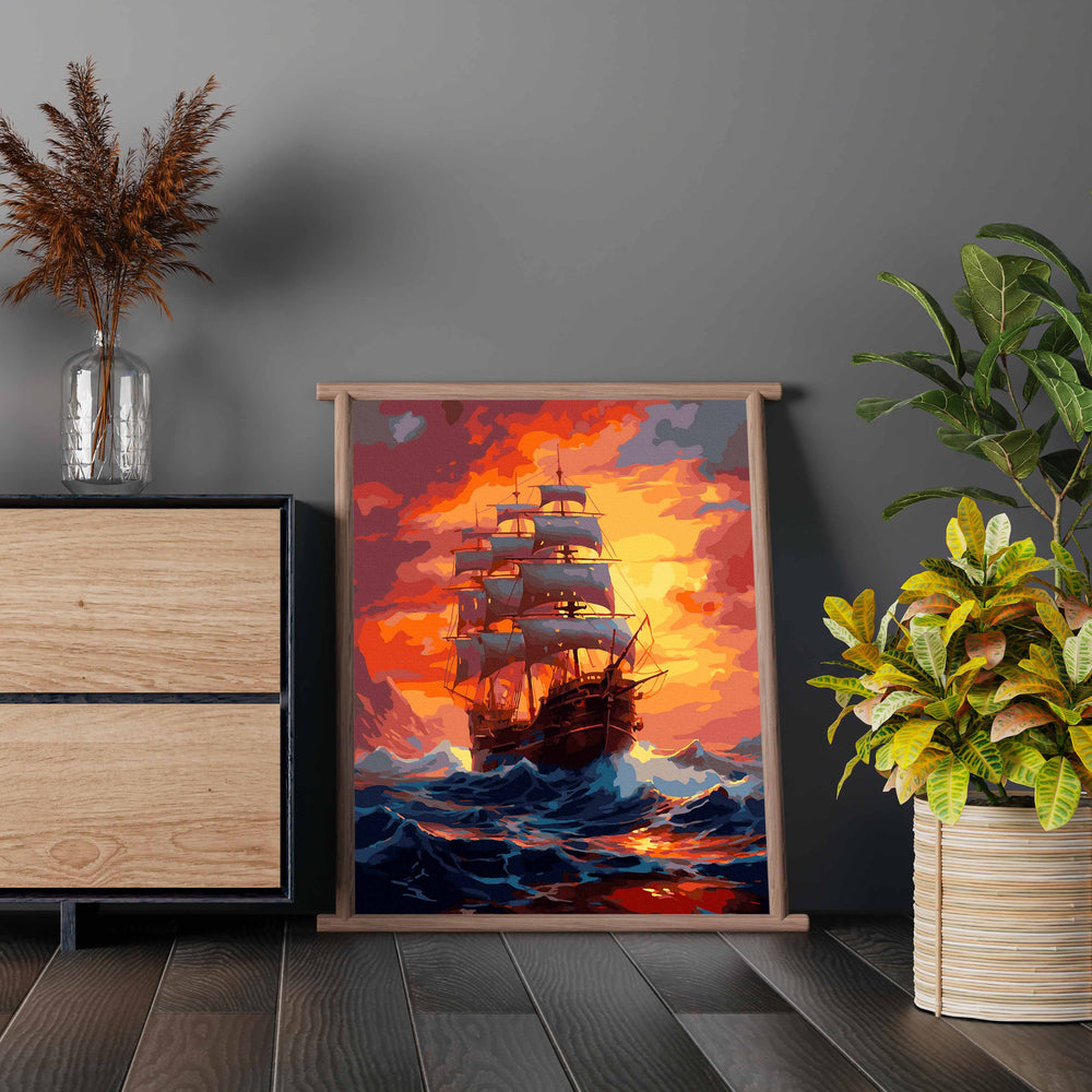 
                      
                        Painting by numbers - Ship and raging waves
                      
                    