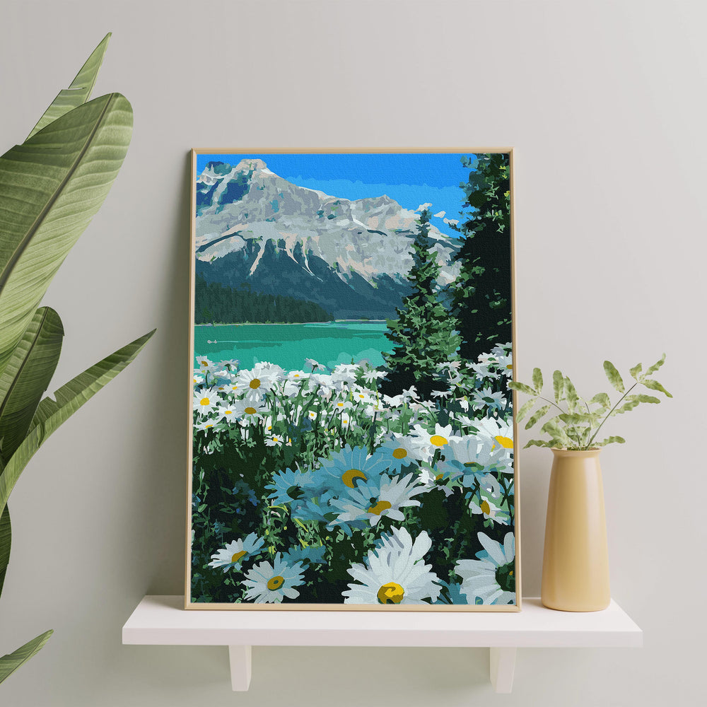 
                      
                        Painting by numbers - Daisies and mountains
                      
                    