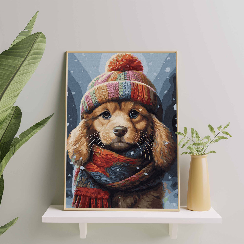 
                      
                        Painting by numbers - Puppy with cap
                      
                    