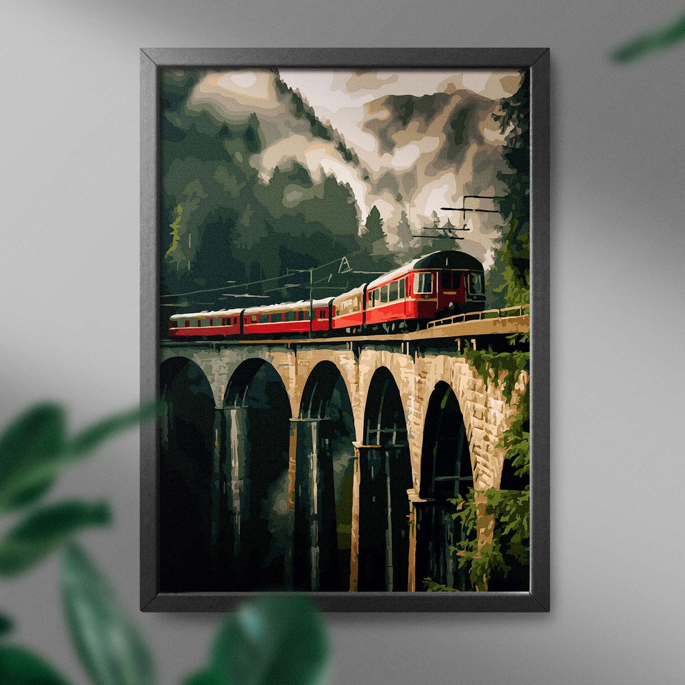 
                      
                        Painting by numbers - Swiss train
                      
                    