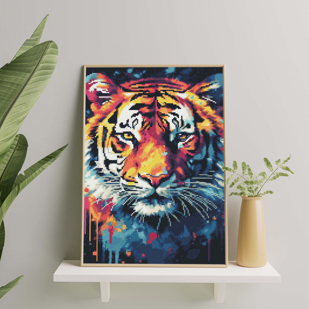 
                      
                        5D Diamond Painting Set 40x50 with frame - Tiger
                      
                    