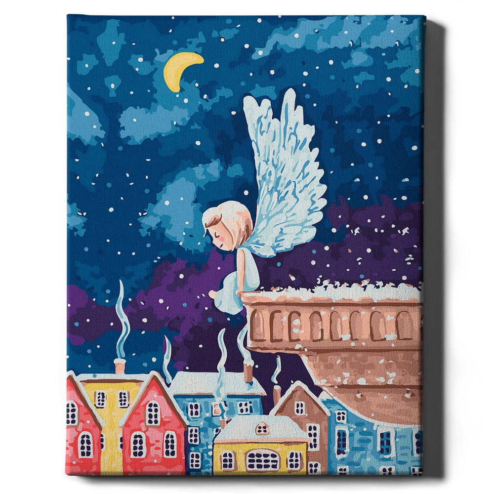 Painting by numbers - Winter angels