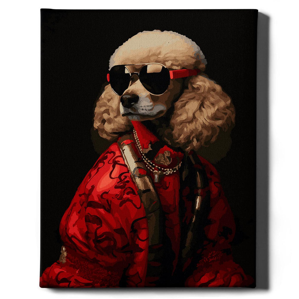 Painting by numbers - Stylish dog