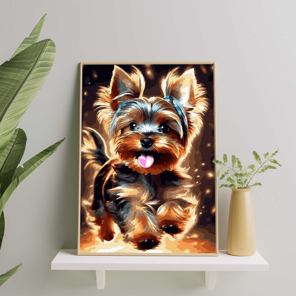 
                      
                        Painting by numbers - Happy Yorkshire Terrier
                      
                    