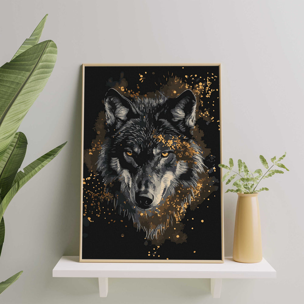 
                      
                        Painting by numbers - Wolf in gold
                      
                    