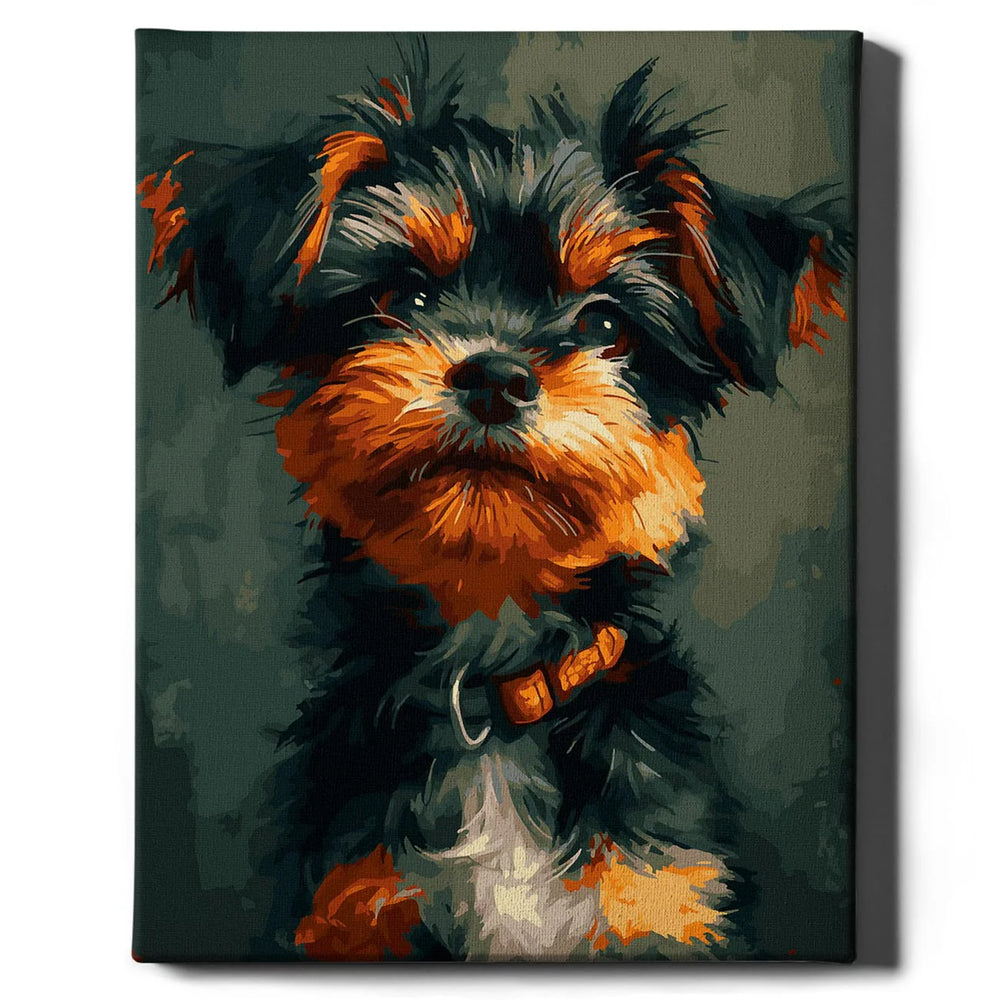 Painting by numbers - Yorkshire Terrier