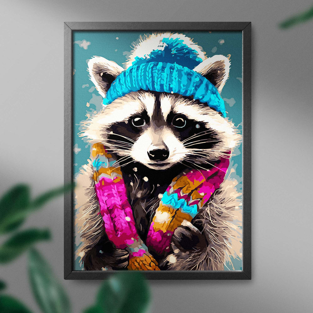 
                      
                        Painting by numbers - Raccoon with cap
                      
                    